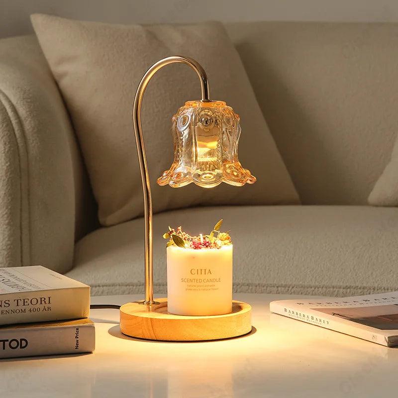 Creative New Aromatherapy Wax Melting Lamp with Adjustable Brightness and Timed Bedroom Headboard Atmosphere Decoration - Jess Deals