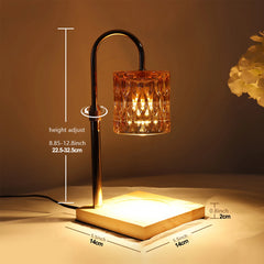 Electric Dimmable Candle Warmer Table Lamp