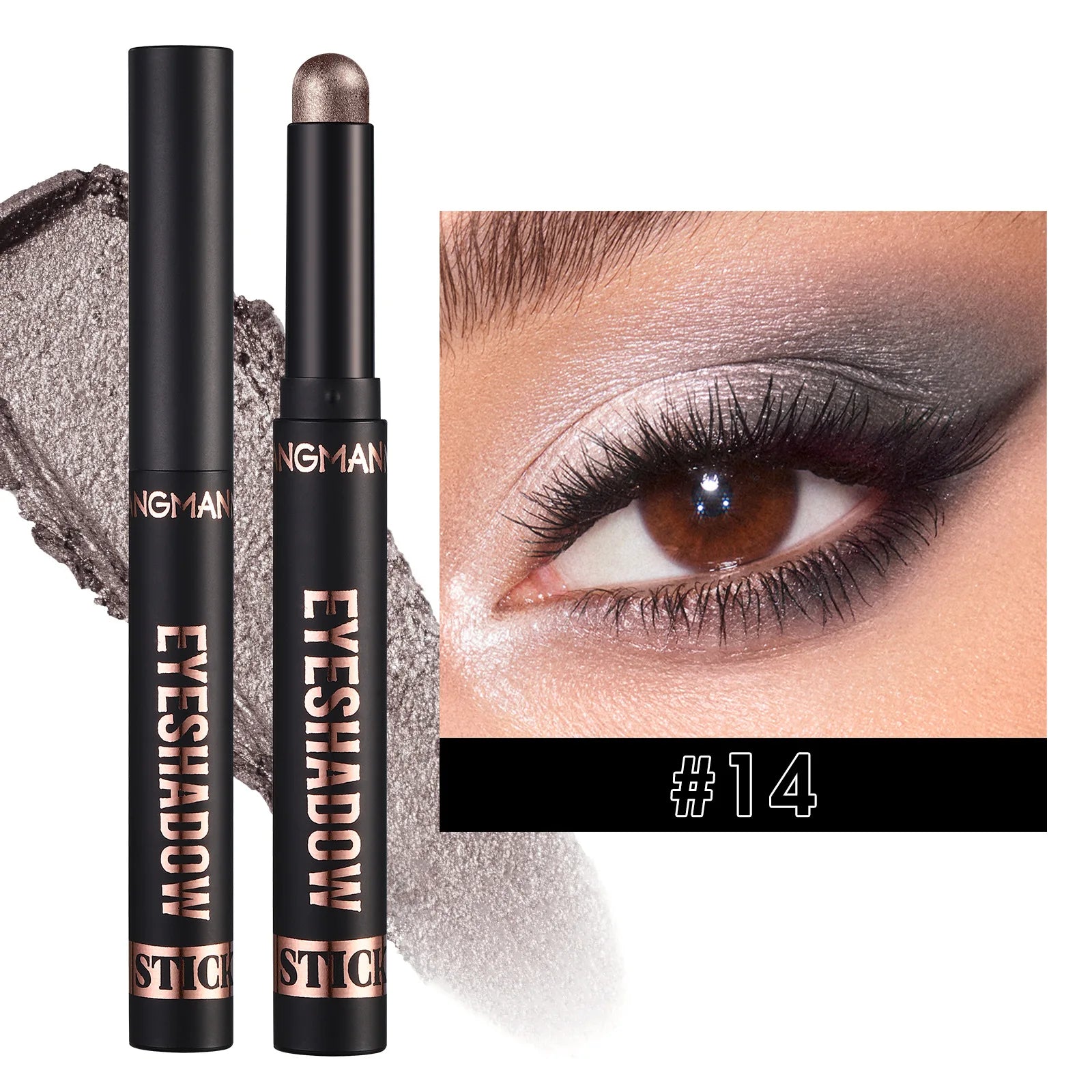 LANGMANNI 16 color pearl eyeshadow stick waterproof long lasting color eyeshadow Face Highlight