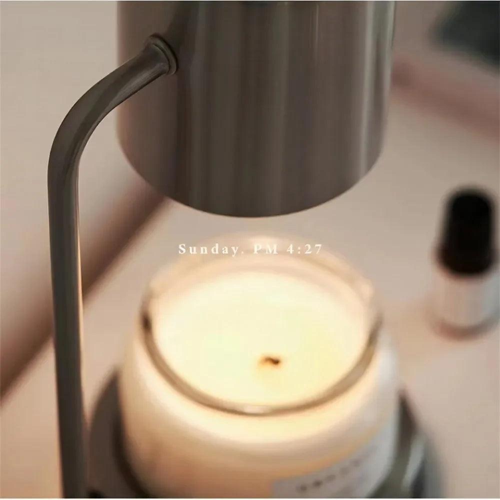 Modern Candle Warmer Table Light Metal Wax Burner Dimmable Candle Table Lamp Desk Lamp for Bedroom Living Room Atmosphere light