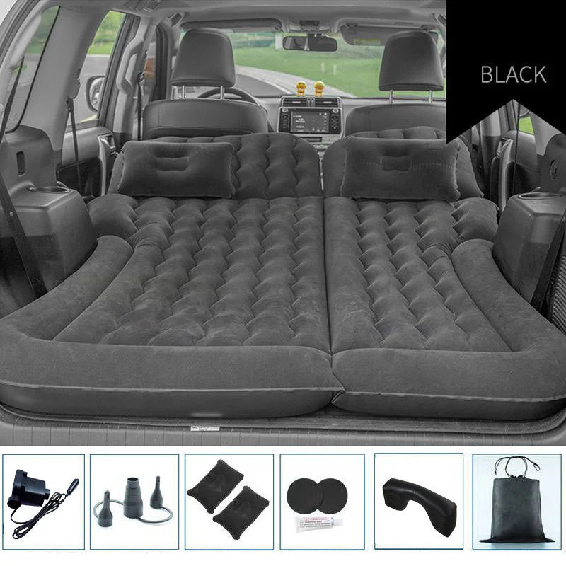 Portable Inflatable Camping Mattress With Pillows And air Pump Car Air Bed Mattress SUV Sleeping Pad