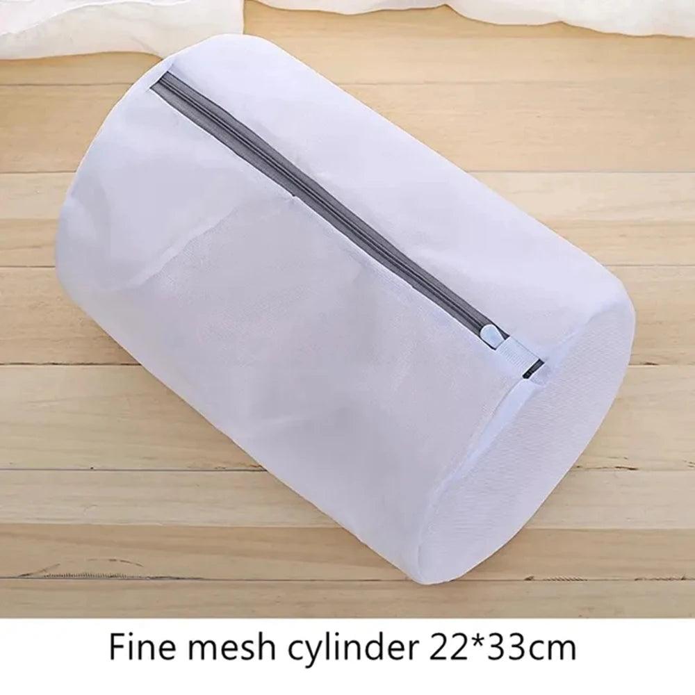 White Durable Large Washing Laundry Bag Mesh Organizer Net Dirty Bra Socks Underwear Shoe Storag Wash Machine Cover Clothes - Jess Deals