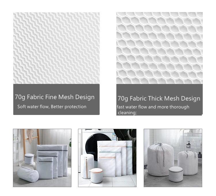 White Durable Large Washing Laundry Bag Mesh Organizer Net Dirty Bra Socks Underwear Shoe Storag Wash Machine Cover Clothes - Jess Deals
