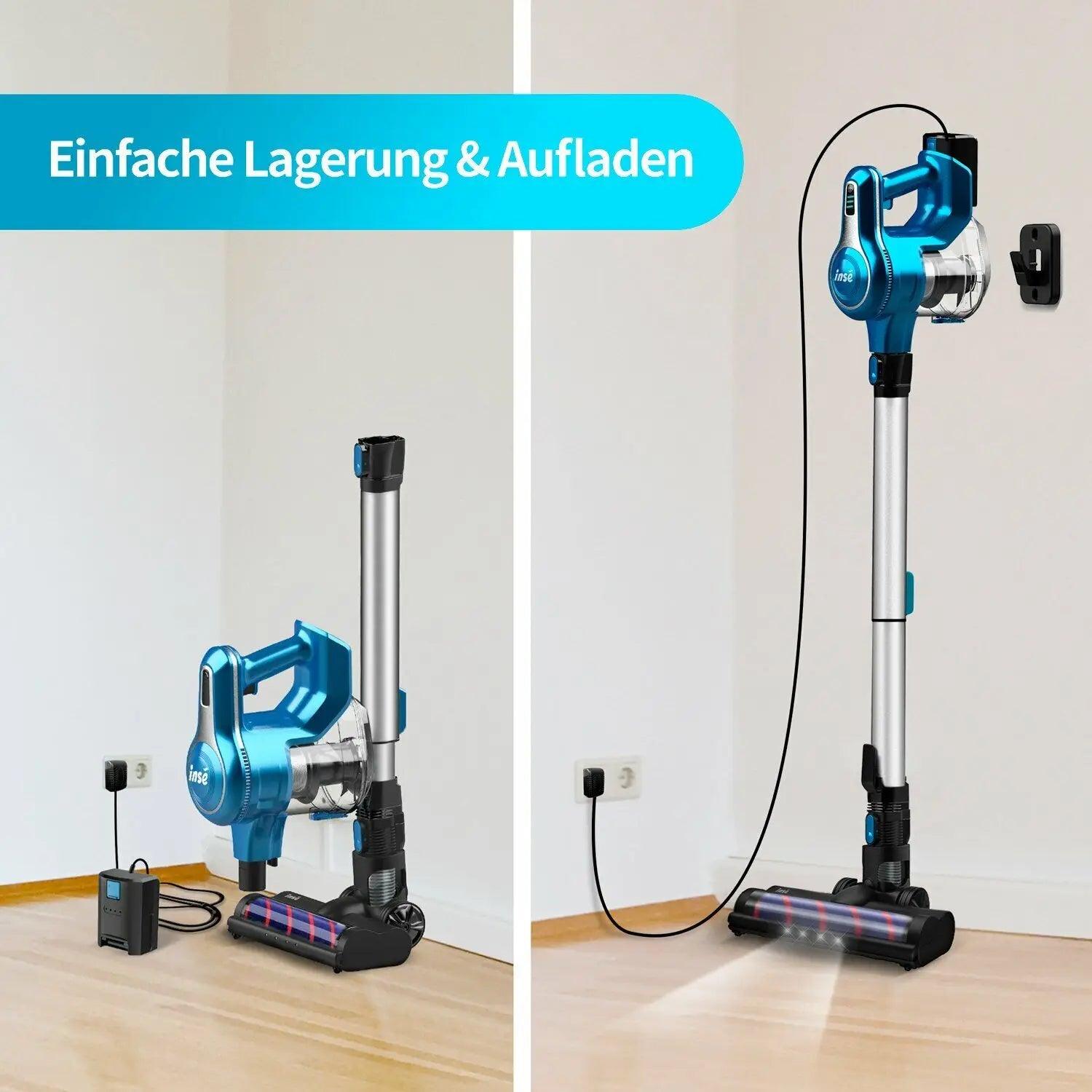 INSE S6P PRO Cordless Vacuum Cleaner 23Kpa 265W Brushless Motor Stick Vacuum, 40 Mins Runtime 2Sets 2500mAh Rechargeable Battery - Jess Deals