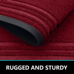 Olanly Natural Rubber Mat Non Slips Low Profile Outdoor Mat For Home Entrance Floor Doormats Heavy Duty Door Mat Outdoor Indoor