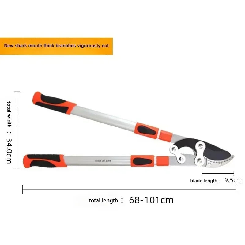 Garden Branch Scissors Stretchable SK5 Steel Long Pruner Gardening Fruit Tree Pruning Shears Garden Tool Professional Hand Tools