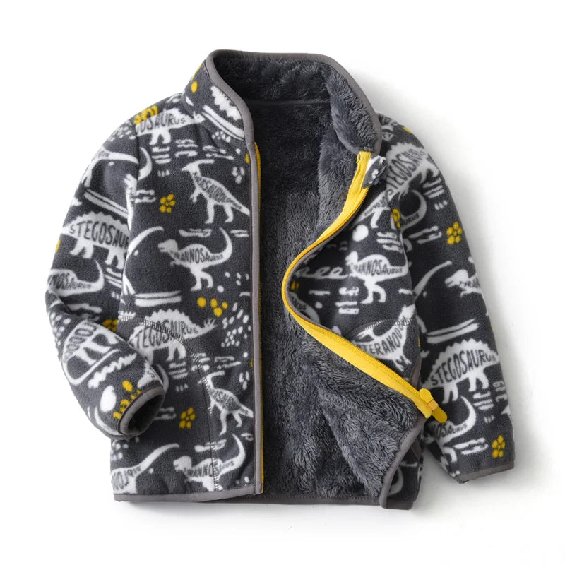 2-8T  Children Clothing for Boys Girls Winter Fleece Jackets