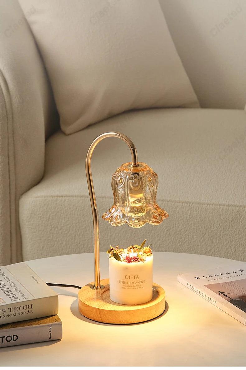 Creative New Aromatherapy Wax Melting Lamp with Adjustable Brightness and Timed Bedroom Headboard Atmosphere Decoration - Jess Deals