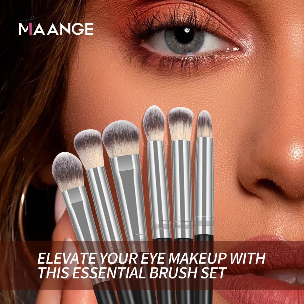 MAANGE 30pcs Professional Makeup Brush Set Foundation Concealers Eye Shadows Powder Blush Blending Brushes Beauty Tools with Bag - Jess Deals