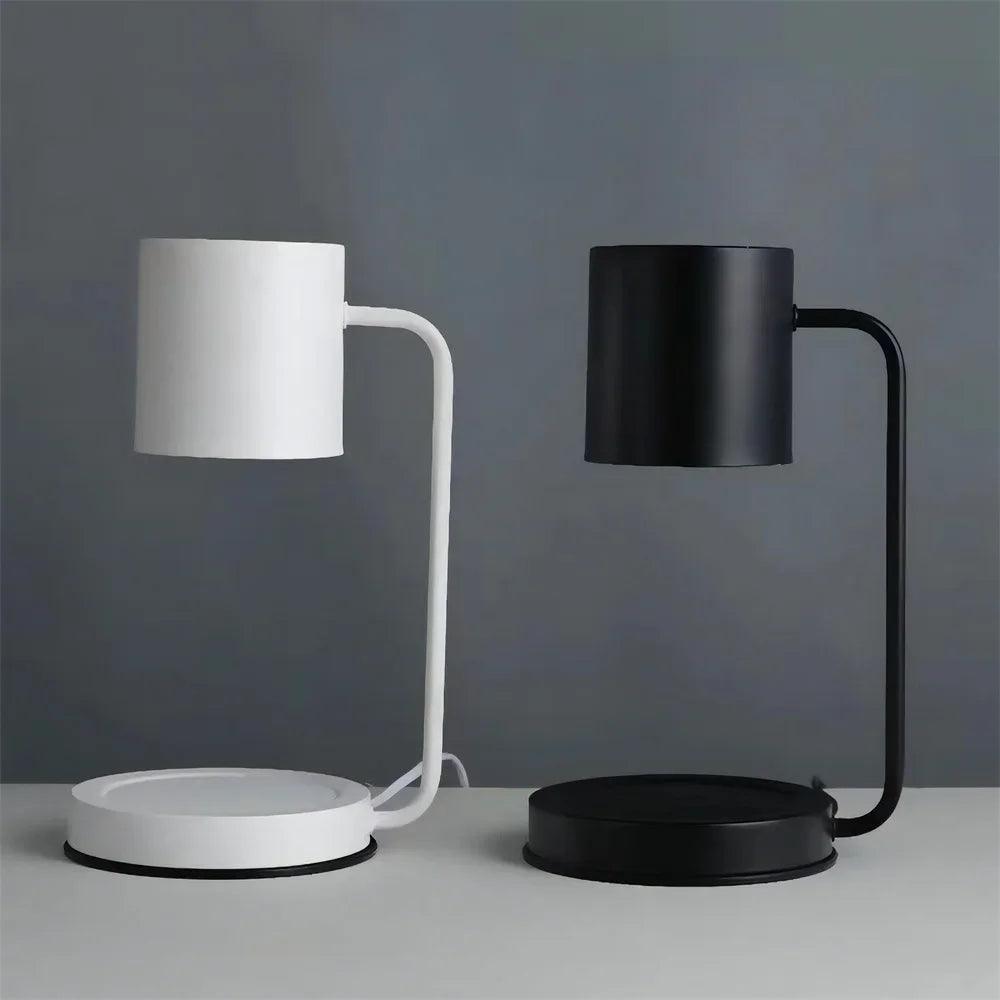 Modern Candle Warmer Table Light Metal Wax Burner Dimmable Candle Table Lamp Desk Lamp for Bedroom Living Room Atmosphere light