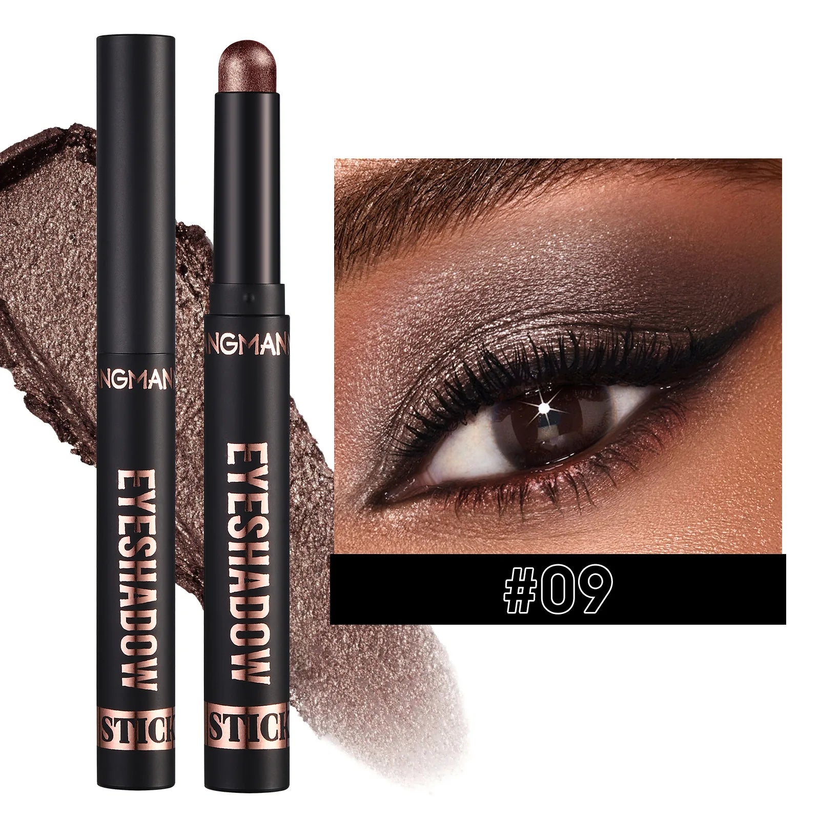 LANGMANNI 16 color pearl eyeshadow stick waterproof long lasting color eyeshadow Face Highlight