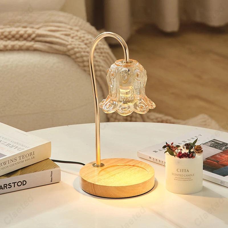 Creative New Aromatherapy Wax Melting Lamp with Adjustable Brightness and Timed Bedroom Headboard Atmosphere Decoration - Jess Deals