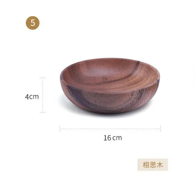Wooden Bowl Household Fruit Bowl Salad Bowl