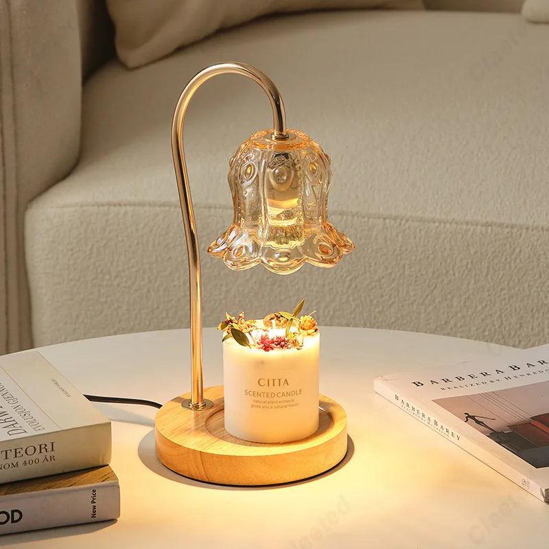 Creative New Aromatherapy Wax Melting Lamp with Adjustable Brightness and Timed Bedroom Headboard Atmosphere Decoration - Jess Deals