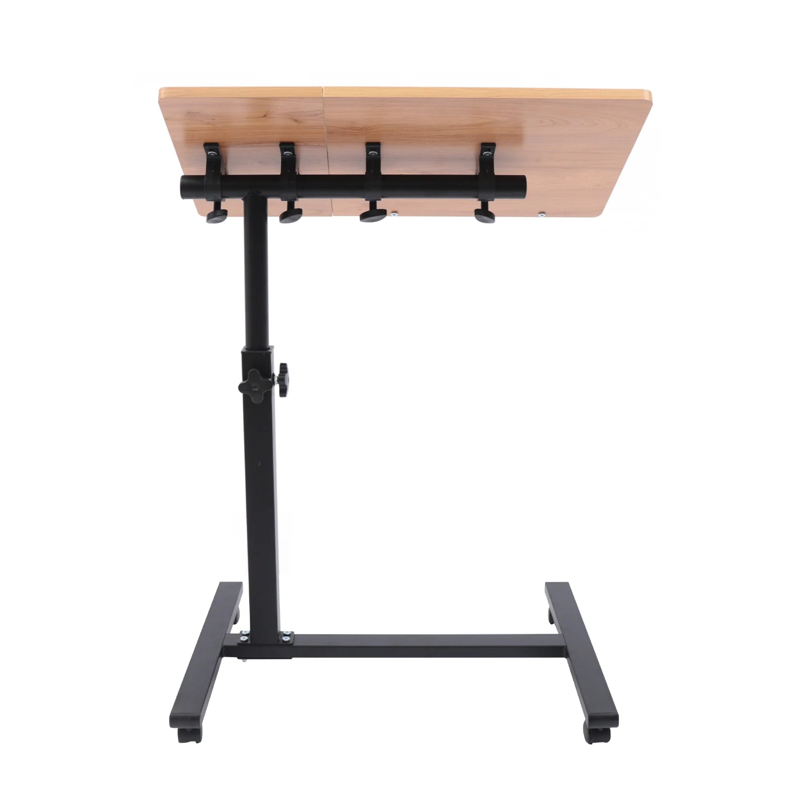 Rolling Laptop Desk 360° Rotation Computer Mobile Stand Adjustable Height Computer Table Sofa Side Tables for Home Office