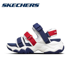Skechers Women Sandals Wide Platform Open Toe Walking Wedge Sandals Adjustable Closure Strap Ankle Strap