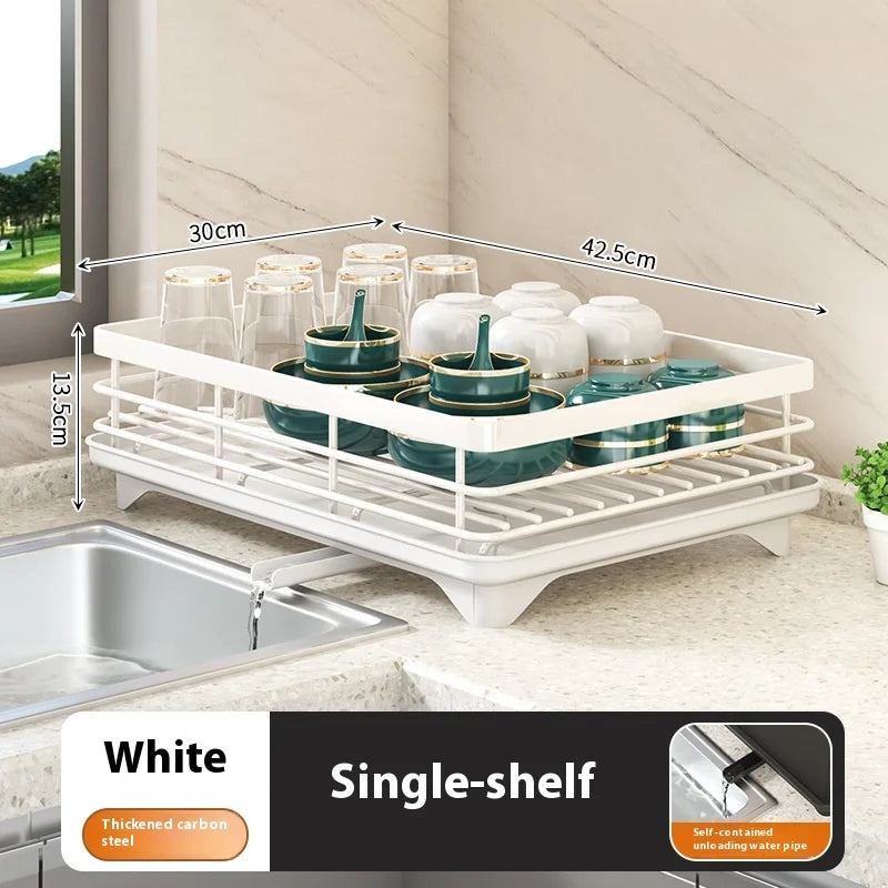 Dish Drying Rack Kitchen Adjustable Stainless Steel Cutting Board Organizer Dish Bowl Drainer Storage Rack Kitchen Tools