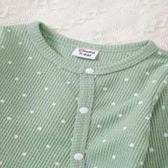 PatPat Polka Dot Baby Set 2pcs Unisex Long Sleeve