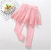 New Cotton Baby Girls Leggings Lace Princess Skirt-pants Spring Autumn Children Slim Skirt Trousers for 2-7 Years Kids Clothes
