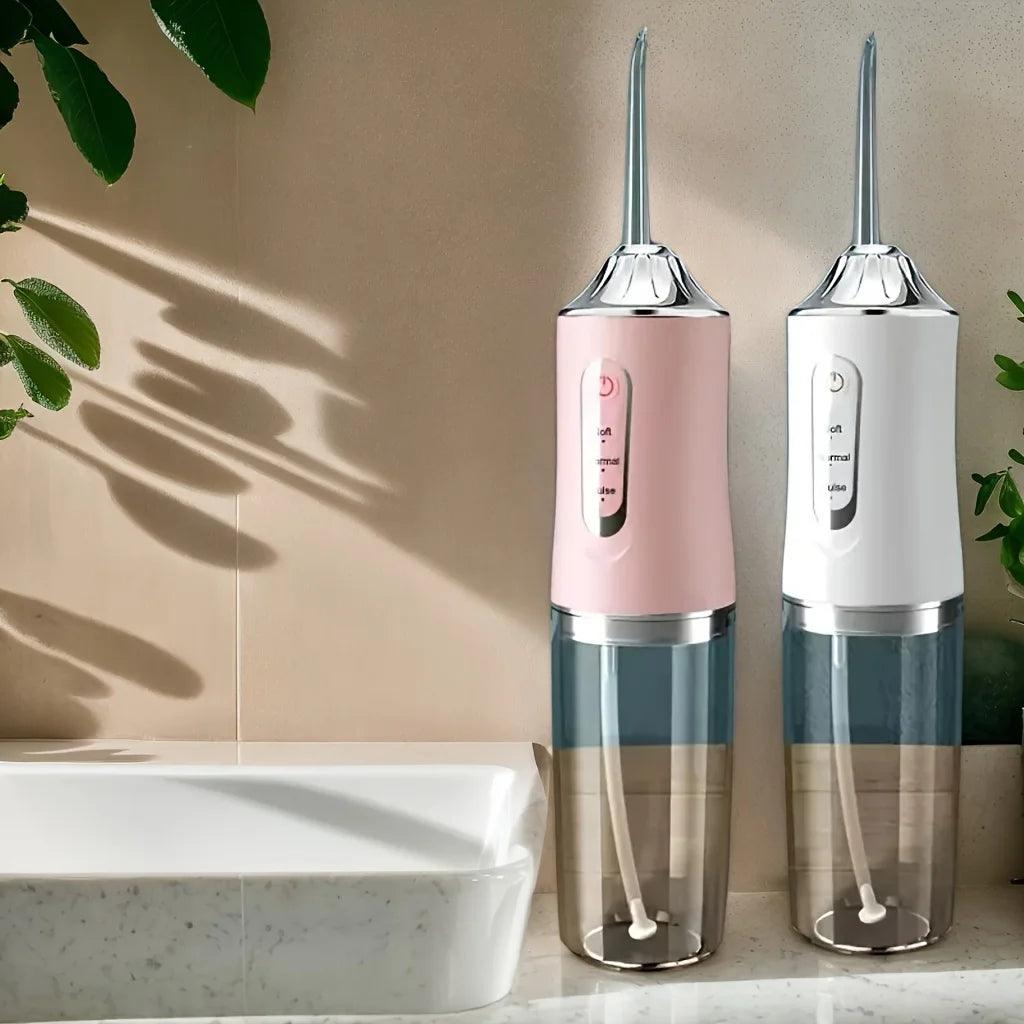 USB Portable Oral Irrigator Water Flosser Dental Water Jet Tools Pick Cleaning Teeth 200ML 4 Nozzles Mouth Oral Cleaning Agents - Jess Deals