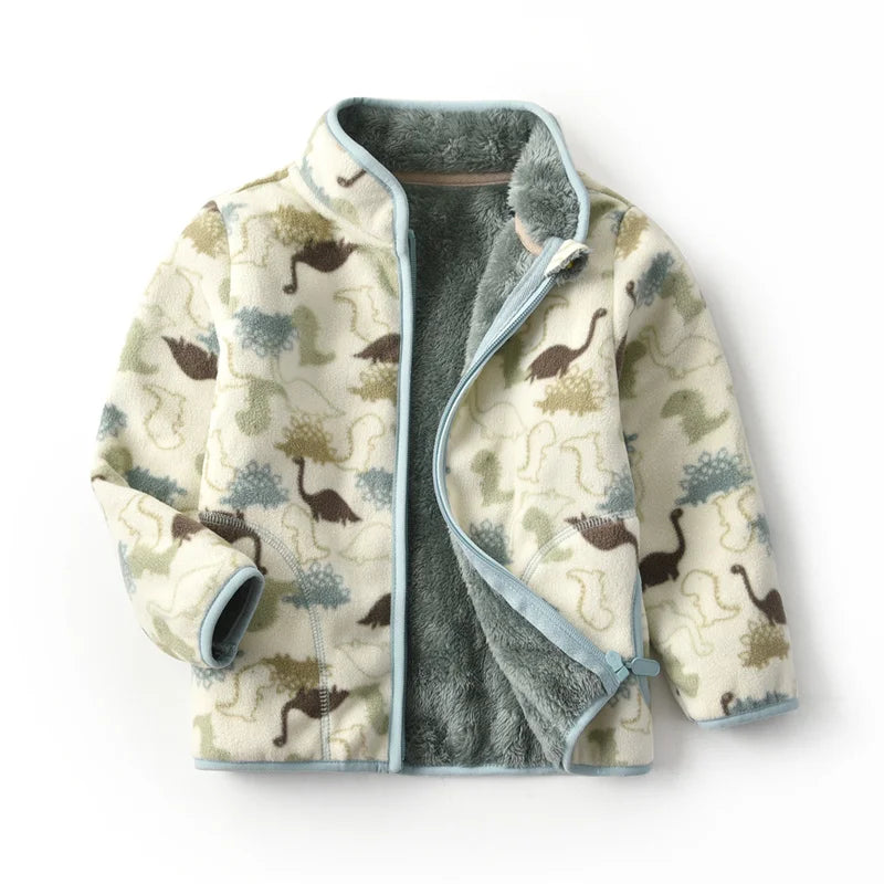 2-8T  Children Clothing for Boys Girls Winter Fleece Jackets