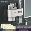 Magnetic Adsorption Inverted Toothbrush Holder Wall -Automatic Toothpaste Squeezer Storage Rack Bathroom Accessories