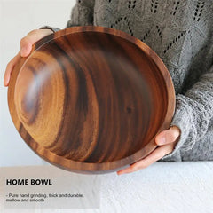 Wooden Bowl Household Fruit Bowl Salad Bowl