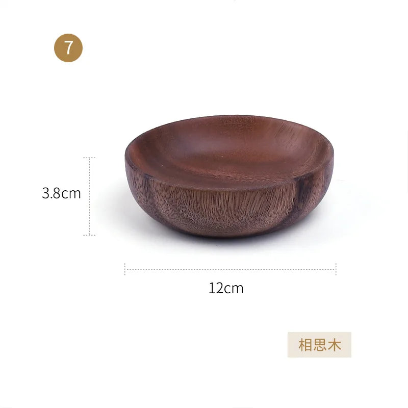 Wooden Bowl Household Fruit Bowl Salad Bowl