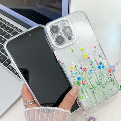 Electroplating Flower Texture Wristband TPU Phone Case, For iPhone 16e, For iPhone 16 Pro Max, For iPhone 16 Pro, For iPhone 16 Plus - Jess Deals
