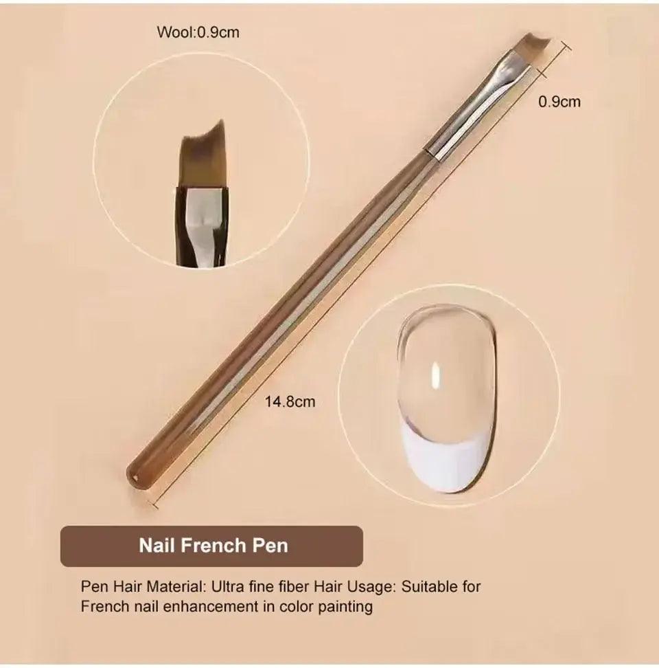 9PCS UV Gel Nail Brush Liner DIY Painting Pen Manicure Acrylic Drawing Brush for Nail Art Design Nails Tip Display Painting Tool - Jess Deals
