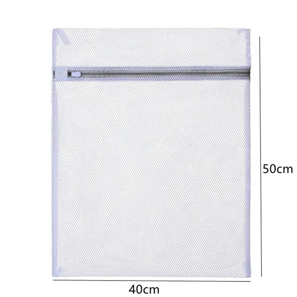 White Durable Large Washing Laundry Bag Mesh Organizer Net Dirty Bra Socks Underwear Shoe Storag Wash Machine Cover Clothes - Jess Deals