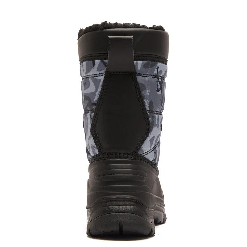 HOBIBEAR Boys Snow Boots with Insulation for Cold Weather Non-Slip Winter Shoes Lace-Up Waterproof Winter Boots - Jess Deals