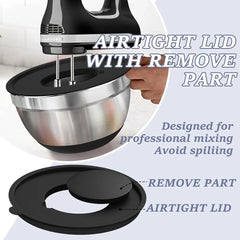 8pcs Mixing Bowls with Airtight Lids Stainless Steel