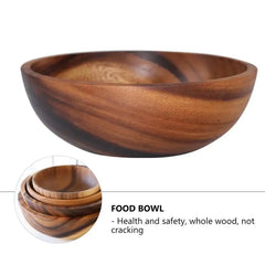 Wooden Bowl Household Fruit Bowl Salad Bowl
