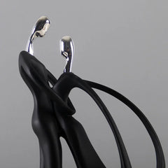 Nordic Art Dancing Couple Resin Figure Ornaments Figurines Home Decoration Accessories for Living Room Ornaments for Home Decor - Jess Deals