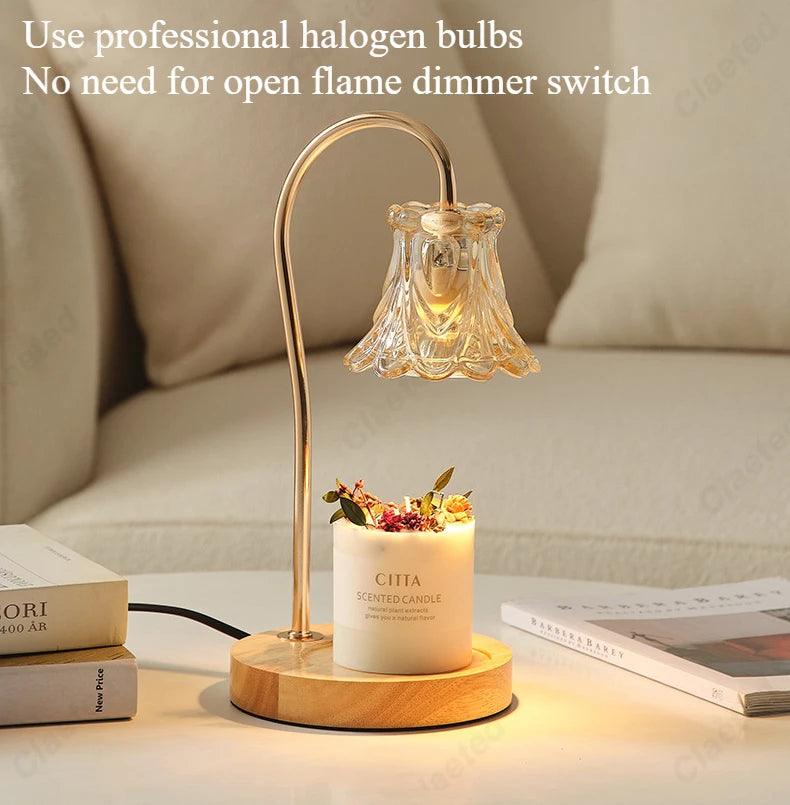 Creative New Aromatherapy Wax Melting Lamp with Adjustable Brightness and Timed Bedroom Headboard Atmosphere Decoration - Jess Deals