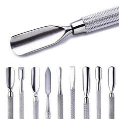 1pcs Double-ended Stainless Steel Cuticle Pusher Dead Skin Push Remover For Pedicure Manicure Nail Art Cleaner Care Tool - Jess Deals