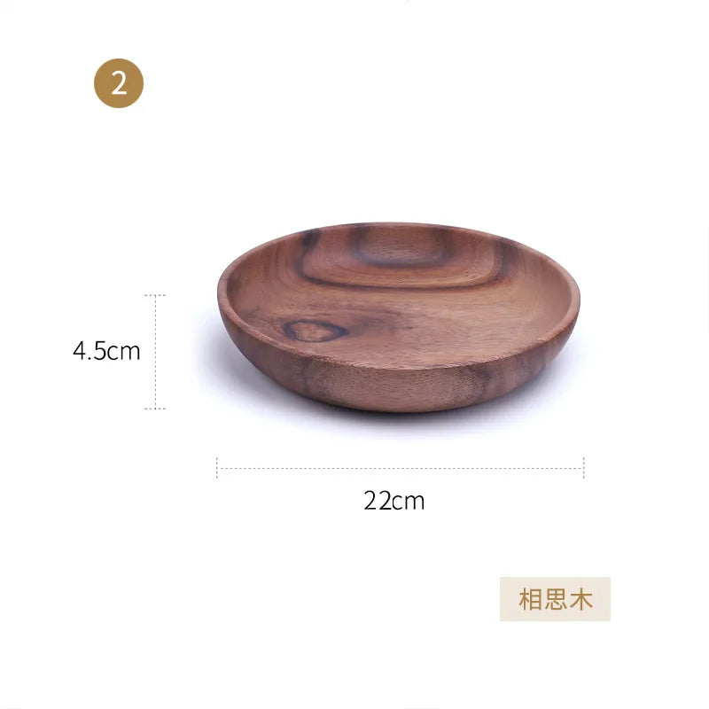 Wooden Bowl Household Fruit Bowl Salad Bowl