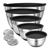 8pcs Mixing Bowls with Airtight Lids Stainless Steel