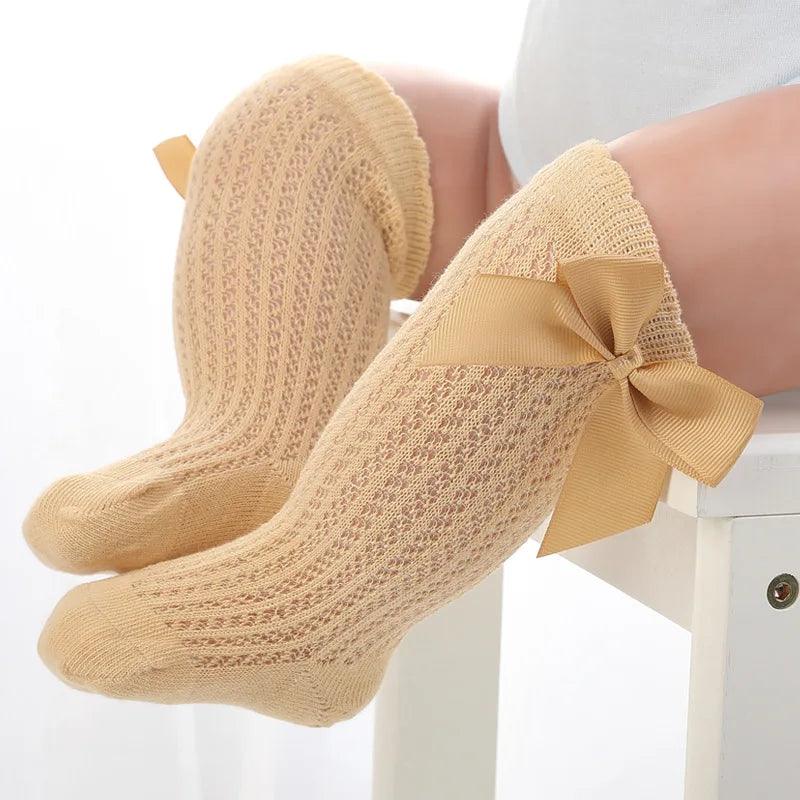 3Pairs/Lot Summer Baby Girls Socks Toddler Infant Bow Cotton Mesh Breathable Socks Newborn Princess Girl Socks For 0-3 Years - Jess Deals