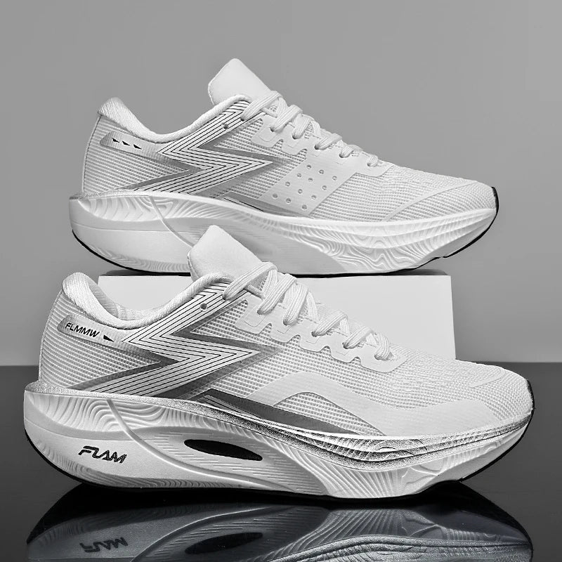 Carbon Plate Marathon Men Sports Running Shoes Air Cushion Lightweight Women Athletic Gym Sneakers Hiking Jogging Footwear