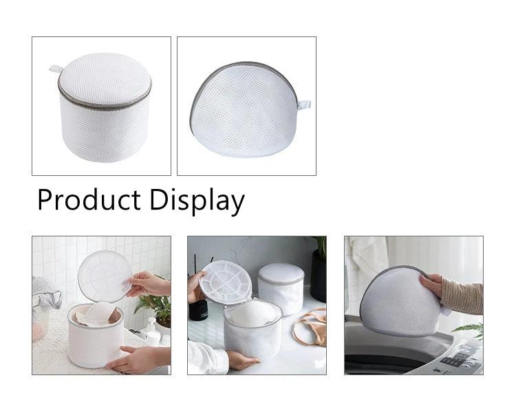 White Durable Large Washing Laundry Bag Mesh Organizer Net Dirty Bra Socks Underwear Shoe Storag Wash Machine Cover Clothes - Jess Deals