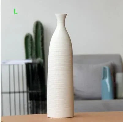 Simple Modern Black White Ceramic Vase