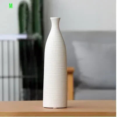 Simple Modern Black White Ceramic Vase