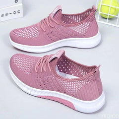 Women Flat Casual Shoes Fashion Breathable Mesh Vulcanized Shoes Women Sneakers - Jess Deals