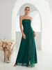 Mgiacy Strapless sleeveless chiffon Ladies Dinner Dress (Heavy industry) Evening dress Ball dress Party dress Bridesmaid dress - Jess Deals