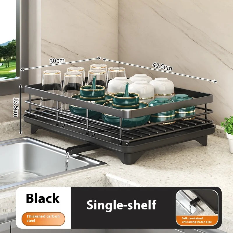 Dish Drying Rack Kitchen Adjustable Stainless Steel Cutting Board Organizer Dish Bowl Drainer Storage Rack Kitchen Tools