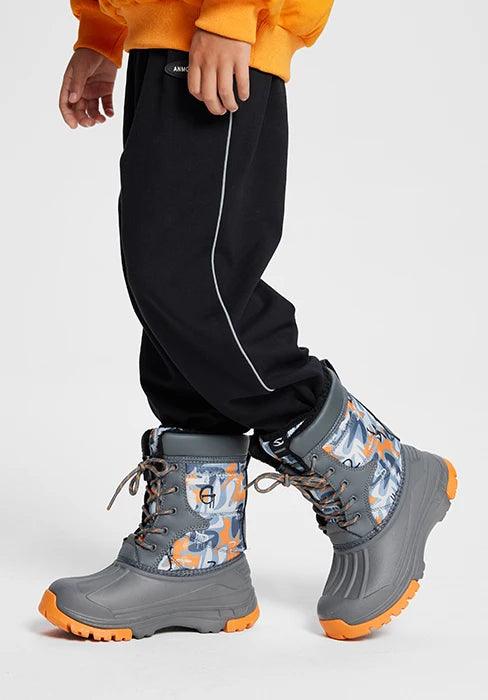HOBIBEAR Boys Snow Boots with Insulation for Cold Weather Non-Slip Winter Shoes Lace-Up Waterproof Winter Boots - Jess Deals