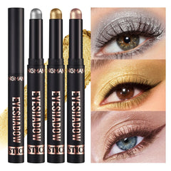 LANGMANNI 16 color pearl eyeshadow stick waterproof long lasting color eyeshadow Face Highlight