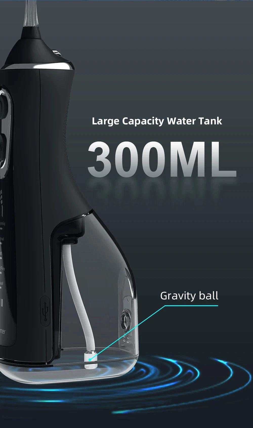 Oral Irrigator Portable Water Flosser Dental Pick 5 Modes 360° Rotated Jet For Cleaning Teeth Thread Floss Mouth Washing Machine